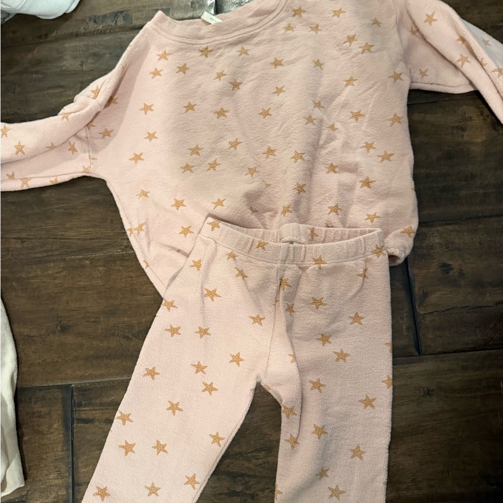 Rylee Cru Starry Pink sweat suit set size 2-3T